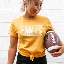 Load image into Gallery viewer, Custom Check Mascot Tees- M GOLD TIGERS/ YM RED REDMEN
