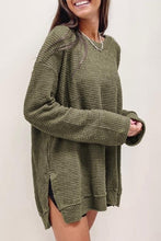 Load image into Gallery viewer, Oversized Waffle Knit Top