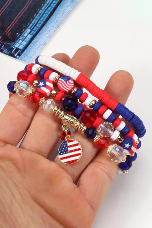 4 Set America Bracelets