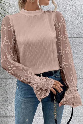 Lace Texture Long Sleeve