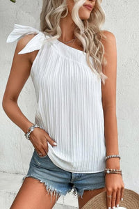 Bowknot Shoulder Tank