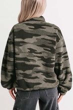 Load image into Gallery viewer, Camo Half Zip Fleece