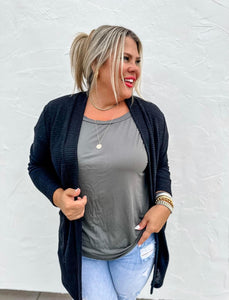 Waffle Pocket Cardigan (Fall 23)