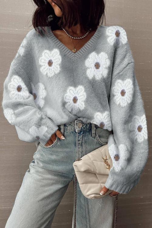 Fall Daisy Sweater