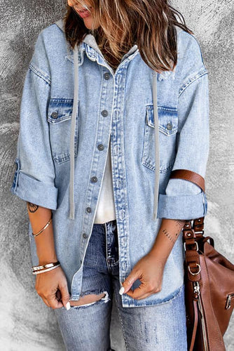 Hooded Denim Jacket