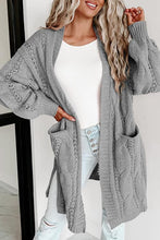 Load image into Gallery viewer, Kaela Eyelet Cable Cardigan