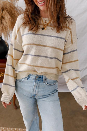 Fall Knit Stripe Sweater