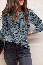 Load image into Gallery viewer, Basic Cheetah Print LONG SLEEVE- LARGE WINE
