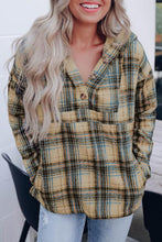 Load image into Gallery viewer, Anna Plaid Hooded Pullover