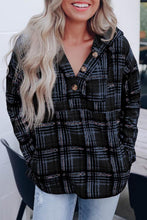 Load image into Gallery viewer, Anna Plaid Hooded Pullover