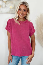 Load image into Gallery viewer, Rose Exposed Stitch Tee