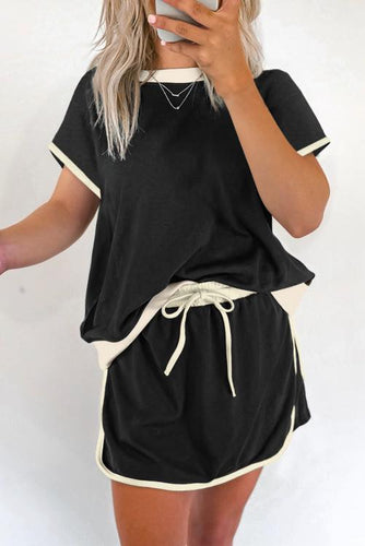 Colorblock Skort Set