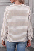 Load image into Gallery viewer, Stripe Drop Shoulder Long Sleeve