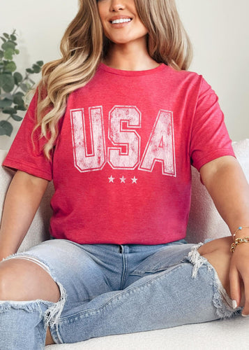 Adult or Youth USA Tee