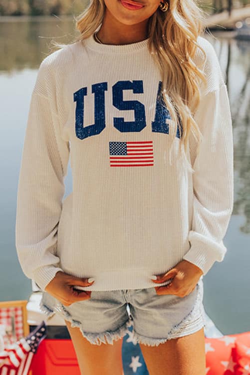 USA CORD PULLOVER