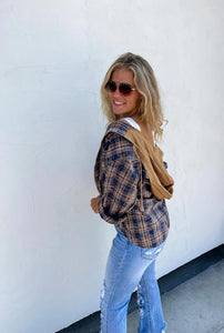 Vivian Plaid Hoodie