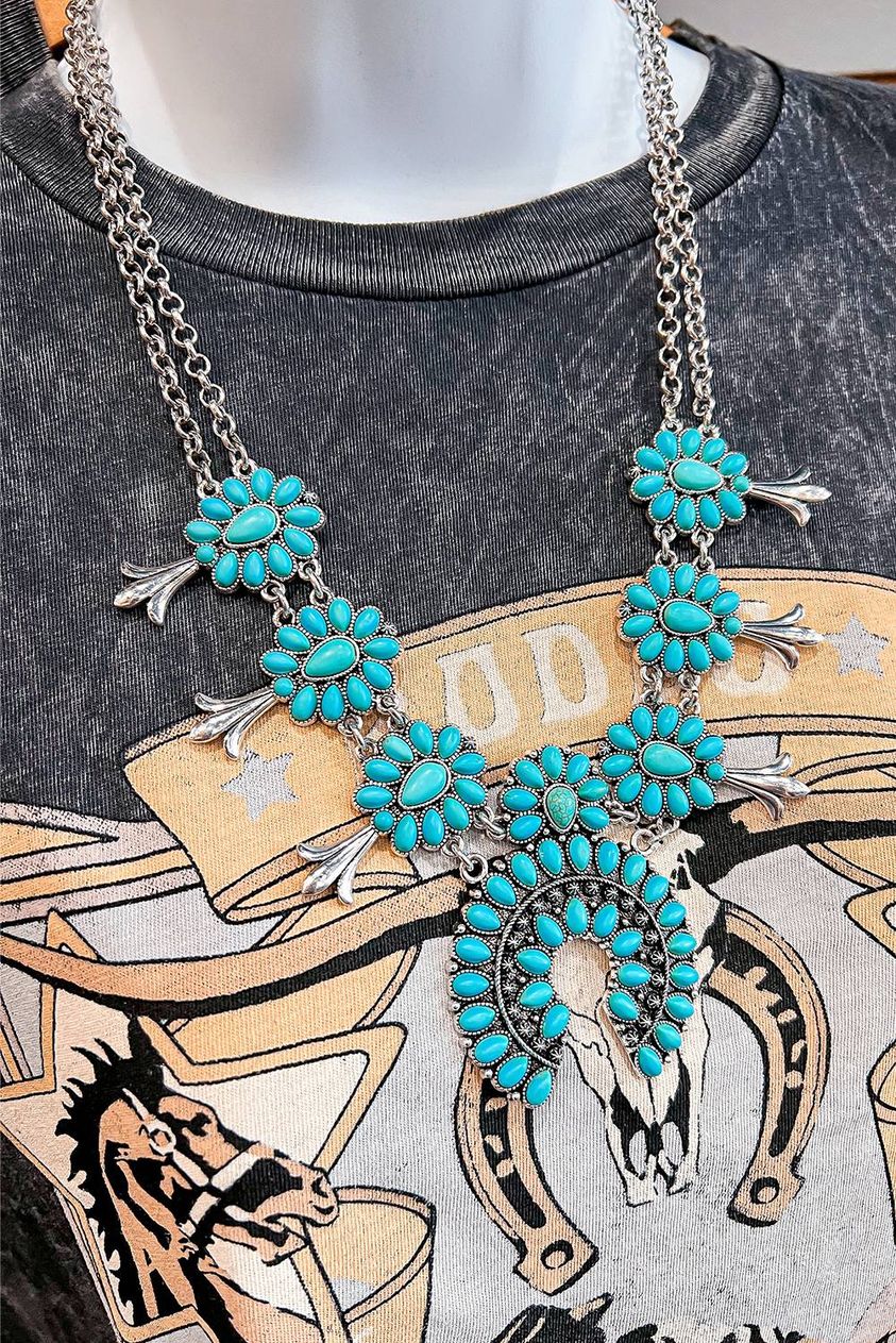 Western Turquoise Double Chain