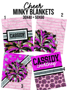 Custom Sport Minky Blankets