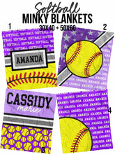 Load image into Gallery viewer, Custom Sport Minky Blankets