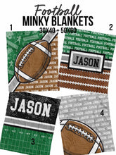 Load image into Gallery viewer, Custom Sport Minky Blankets