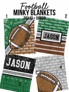 Custom Sport Minky Blankets