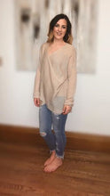 Load image into Gallery viewer, Courtney Cross Drape Sweater