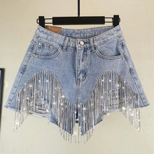 Load image into Gallery viewer, Rhinestone Shorts-S